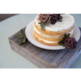 Natural Weathered Gray Cake Stand - Homeroots