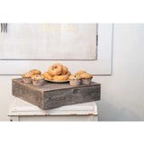 Natural Weathered Gray Cake Stand - Homeroots - Flyclothing LLC