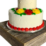 Natural Weathered Gray Cake Stand - Homeroots
