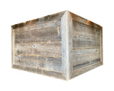 28" Natural Weathered Gray Plank Christmas Tree Collar - Homeroots
