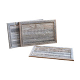 28" Natural Weathered Gray Plank Christmas Tree Collar - Homeroots