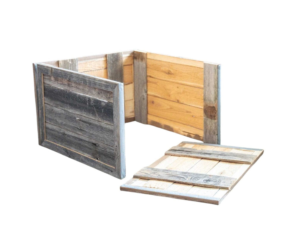 28" Natural Weathered Gray Plank Christmas Tree Collar - Homeroots - Flyclothing LLC