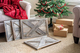 23" Natural Weathered Gray Christmas Tree Collar - Homeroots