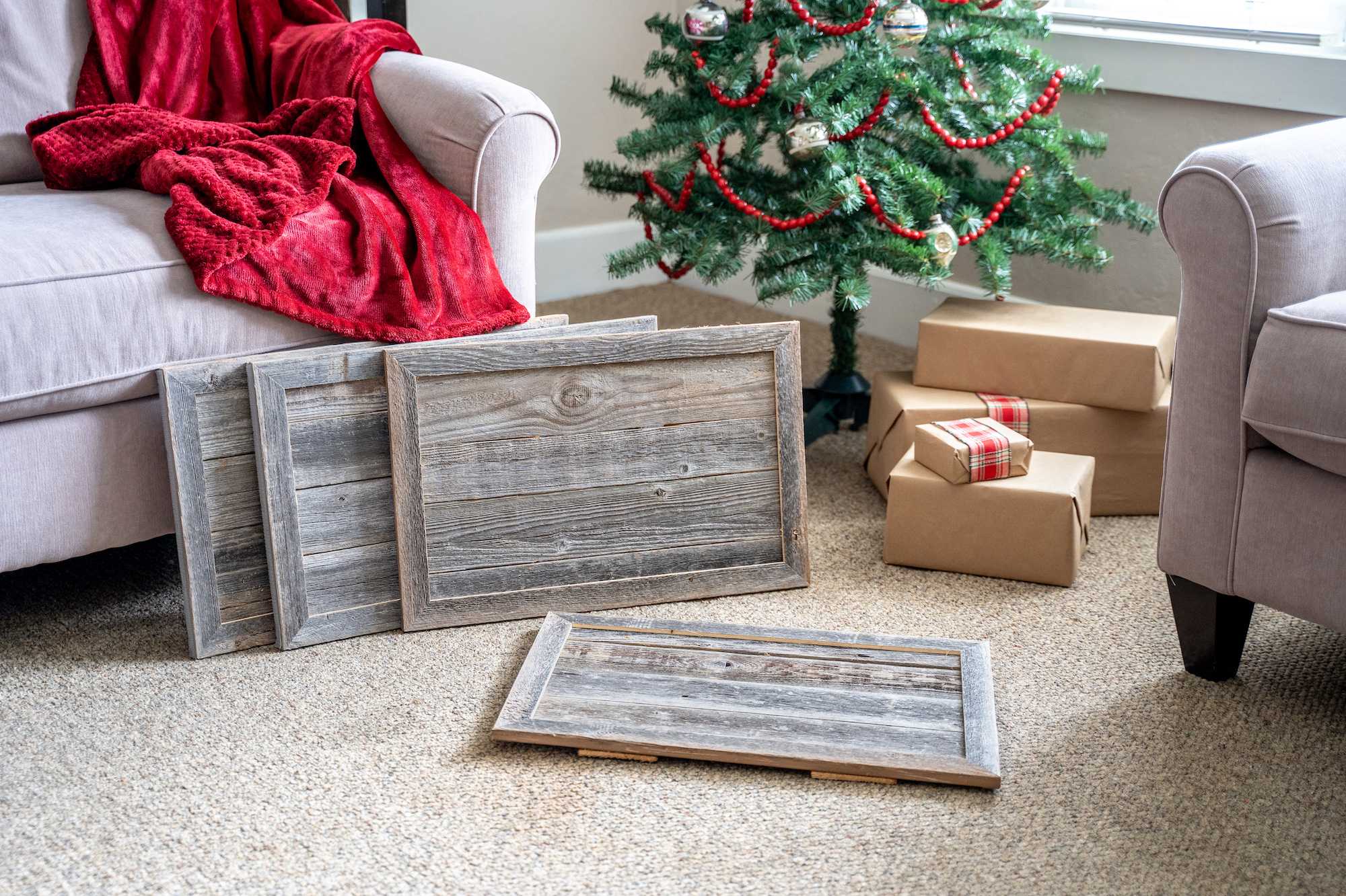 23" Natural Weathered Gray Plank Christmas Tree Collar - Homeroots - Flyclothing LLC