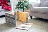 23" Natural Weathered Gray Plank Christmas Tree Collar - Homeroots