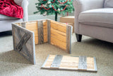23" Thick Weathered Gray Christmas Tree Collar - Homeroots