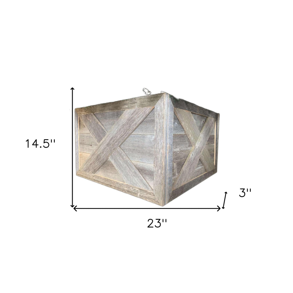 23" Thick Weathered Gray Christmas Tree Collar - Homeroots - Flyclothing LLC