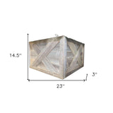 23" Thick Weathered Gray Christmas Tree Collar - Homeroots - Flyclothing LLC