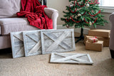 23" Natural Weathered Gray Whitewash Christmas Tree Collar - Homeroots