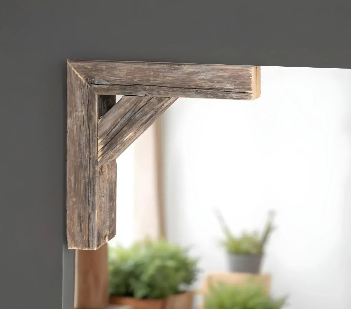 Set Of Two Natural Weathered Gray Corbels - Homeroots - Flyclothing LLC