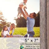 5" X 7" Natural Weathered Gray Picture Frame - Homeroots