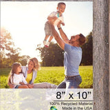 8" X 10" Natural Weathered Gray Picture Frame - Homeroots