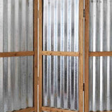 72" Brown Folding Three Panel Screen Room Divider - Homeroots - Flyclothing LLC