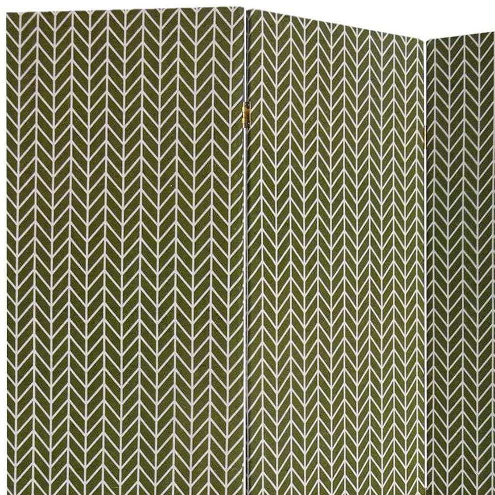 3 Panel Green Soft Fabric Finish Room Divider - Homeroots - Flyclothing LLC