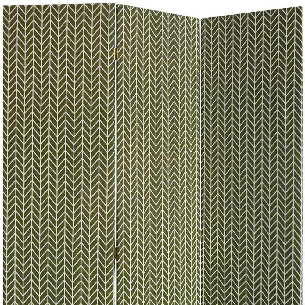 3 Panel Green Soft Fabric Finish Room Divider - Homeroots - Flyclothing LLC