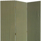 3 Panel Green Soft Fabric Finish Room Divider - Homeroots - Flyclothing LLC