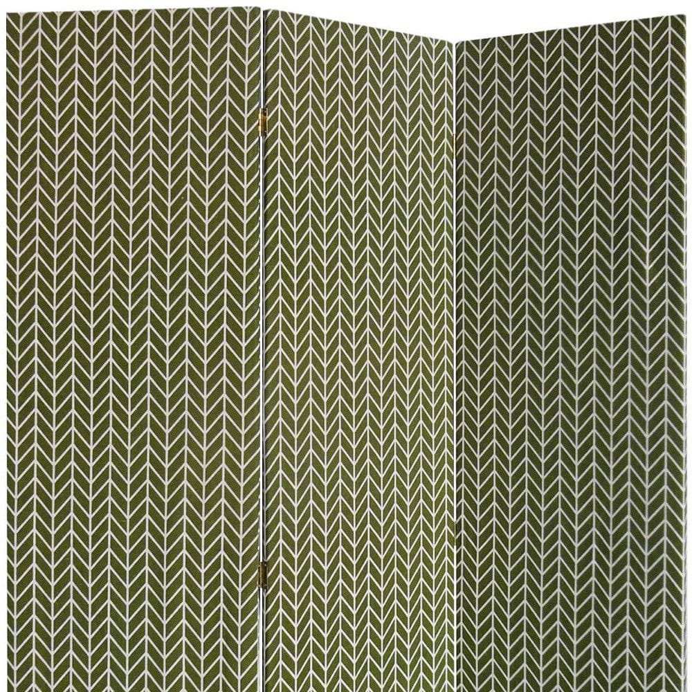 3 Panel Green Soft Fabric Finish Room Divider - Homeroots - Flyclothing LLC