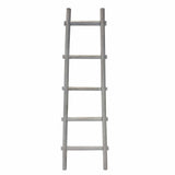 59" X 18" X 2" Grey Decorative Ladder Shelve - Homeroots