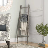 59" X 18" X 2" Grey Decorative Ladder Shelve - Homeroots - Flyclothing LLC