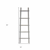 59" X 18" X 2" Grey Decorative Ladder Shelve - Homeroots - Flyclothing LLC