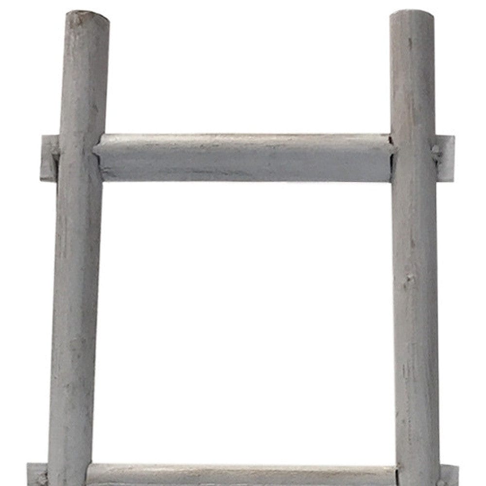 59" X 18" X 2" Grey Decorative Ladder Shelve - Homeroots - Flyclothing LLC