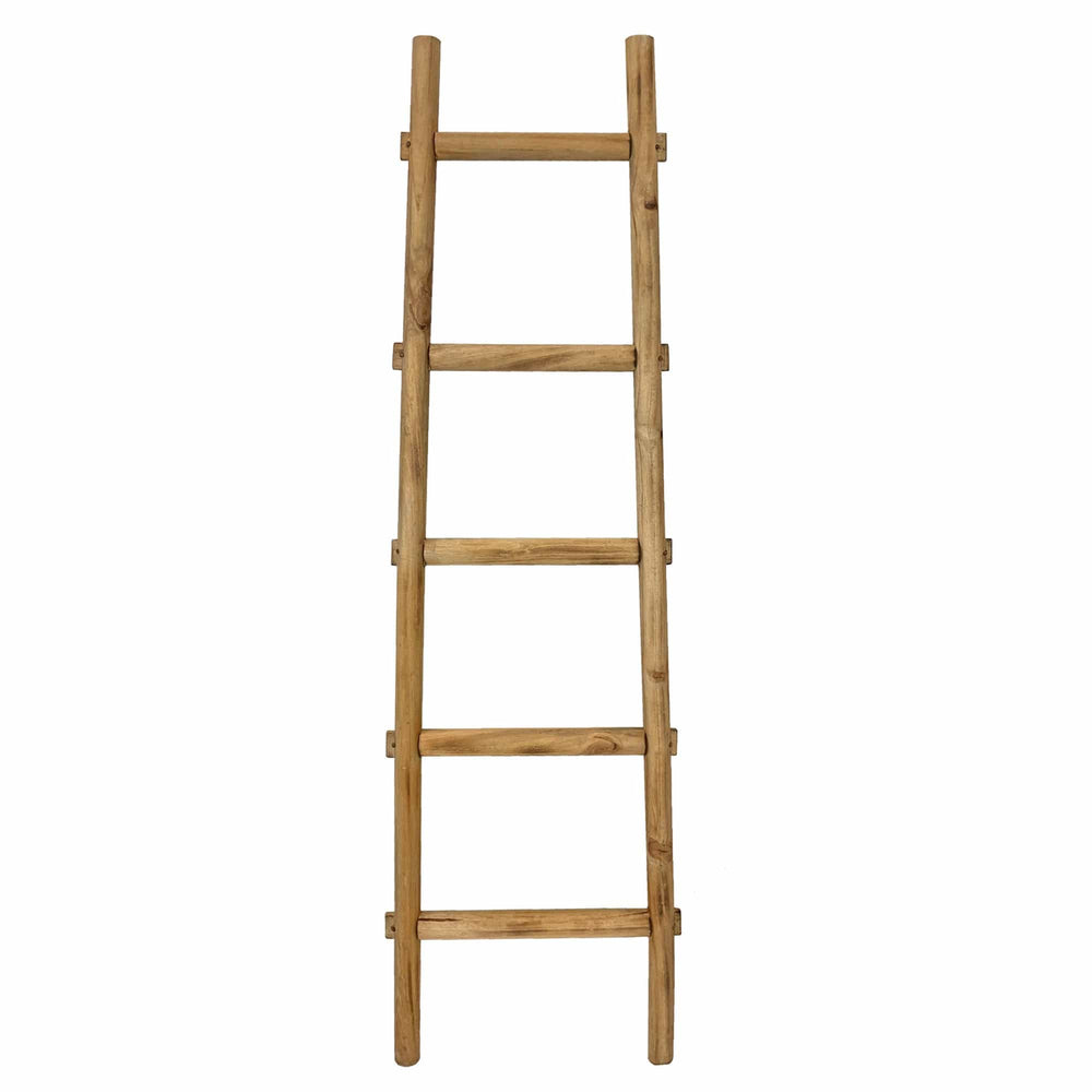 59" X 18" X 2" Brown Decorative Ladder Shelve - Homeroots - Flyclothing LLC