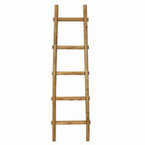59" X 18" X 2"  Brown Decorative Ladder Shelve - Homeroots