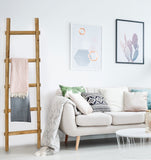 59" X 18" X 2" Brown Decorative Ladder Shelve - Homeroots - Flyclothing LLC