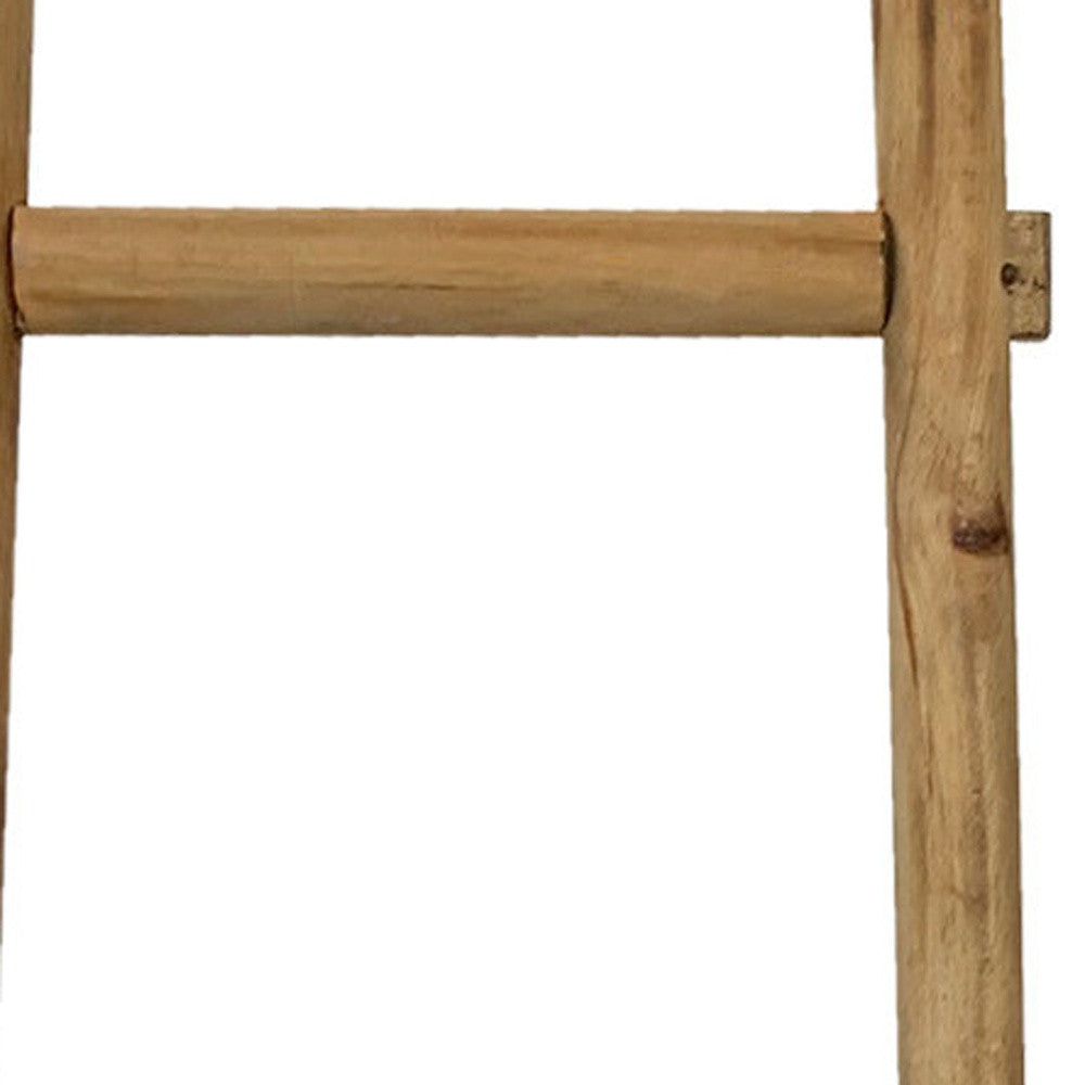 59" X 18" X 2" Brown Decorative Ladder Shelve - Homeroots - Flyclothing LLC