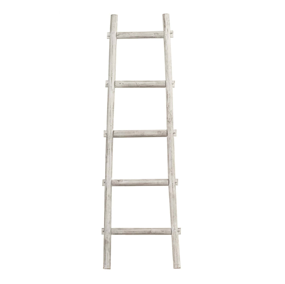 59" X 18" X 2" White Decorative Ladder Shelve - Homeroots - Flyclothing LLC