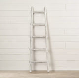 59" X 18" X 2" White Decorative Ladder Shelve - Homeroots - Flyclothing LLC