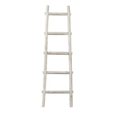 59" X 18" X 2" White Decorative Ladder Shelve - Homeroots