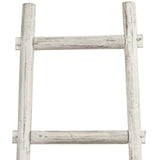 59" X 18" X 2" White Decorative Ladder Shelve - Homeroots