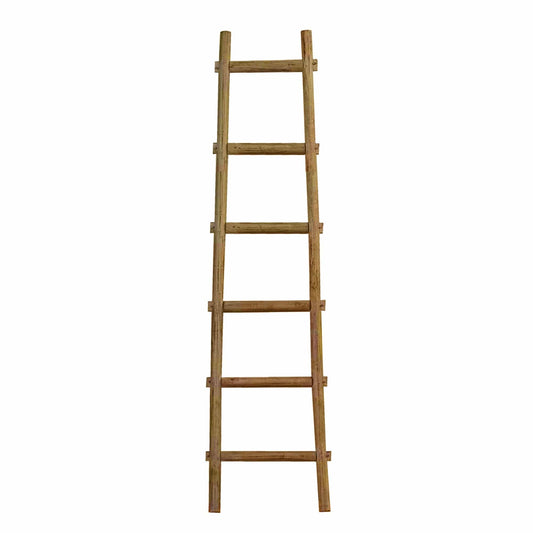 72" X 18"X 2" Brown Decorative Ladder Shelve - Homeroots