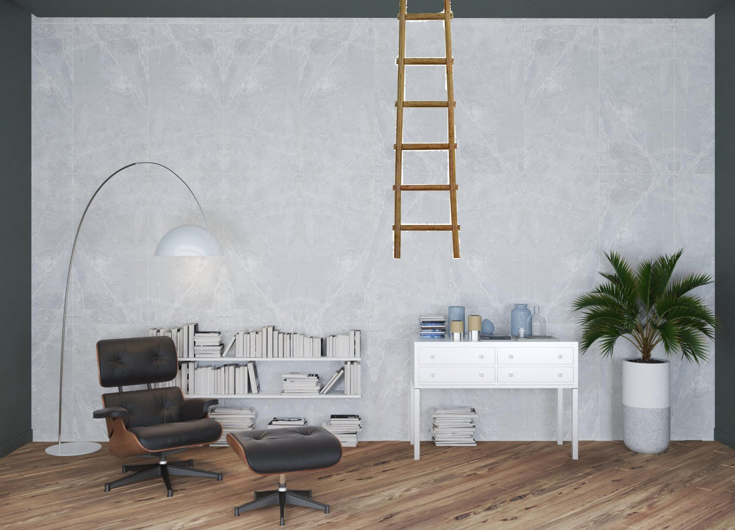 72" X 18"X 2" Brown Decorative Ladder Shelve - Homeroots - Flyclothing LLC