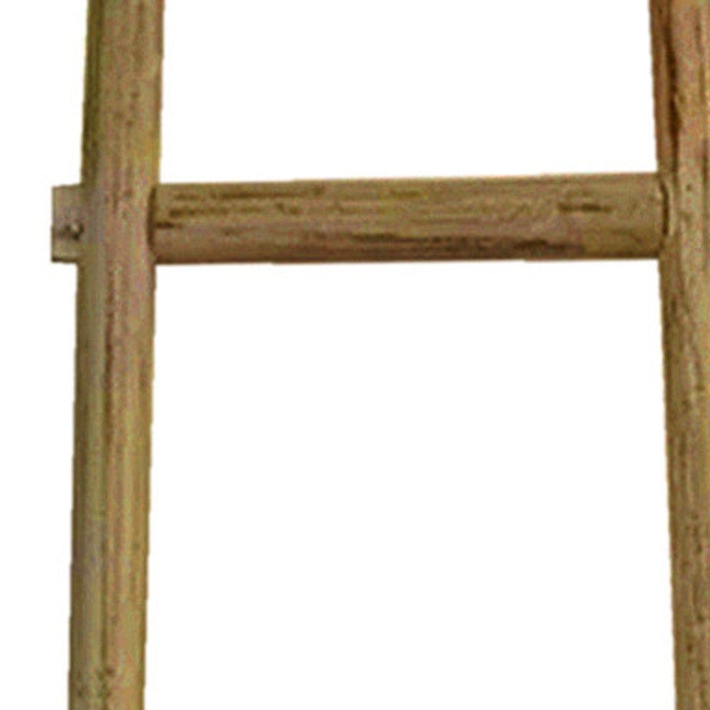 72" X 18"X 2" Brown Decorative Ladder Shelve - Homeroots - Flyclothing LLC