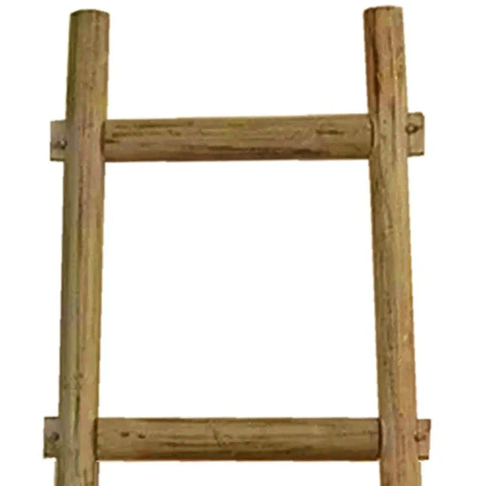 72" X 18"X 2" Brown Decorative Ladder Shelve - Homeroots - Flyclothing LLC