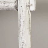 72" White Rustic Six Step Wood Ladder Shelf - Homeroots - Flyclothing LLC