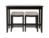 27" Light Gray And Dark Brown Upholstered And Solid Wood Backless Bar Chair - Homeroots - Flyclothing LLC