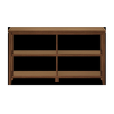 30" Bookcase With 2 Shelves In Walnut - Homeroots