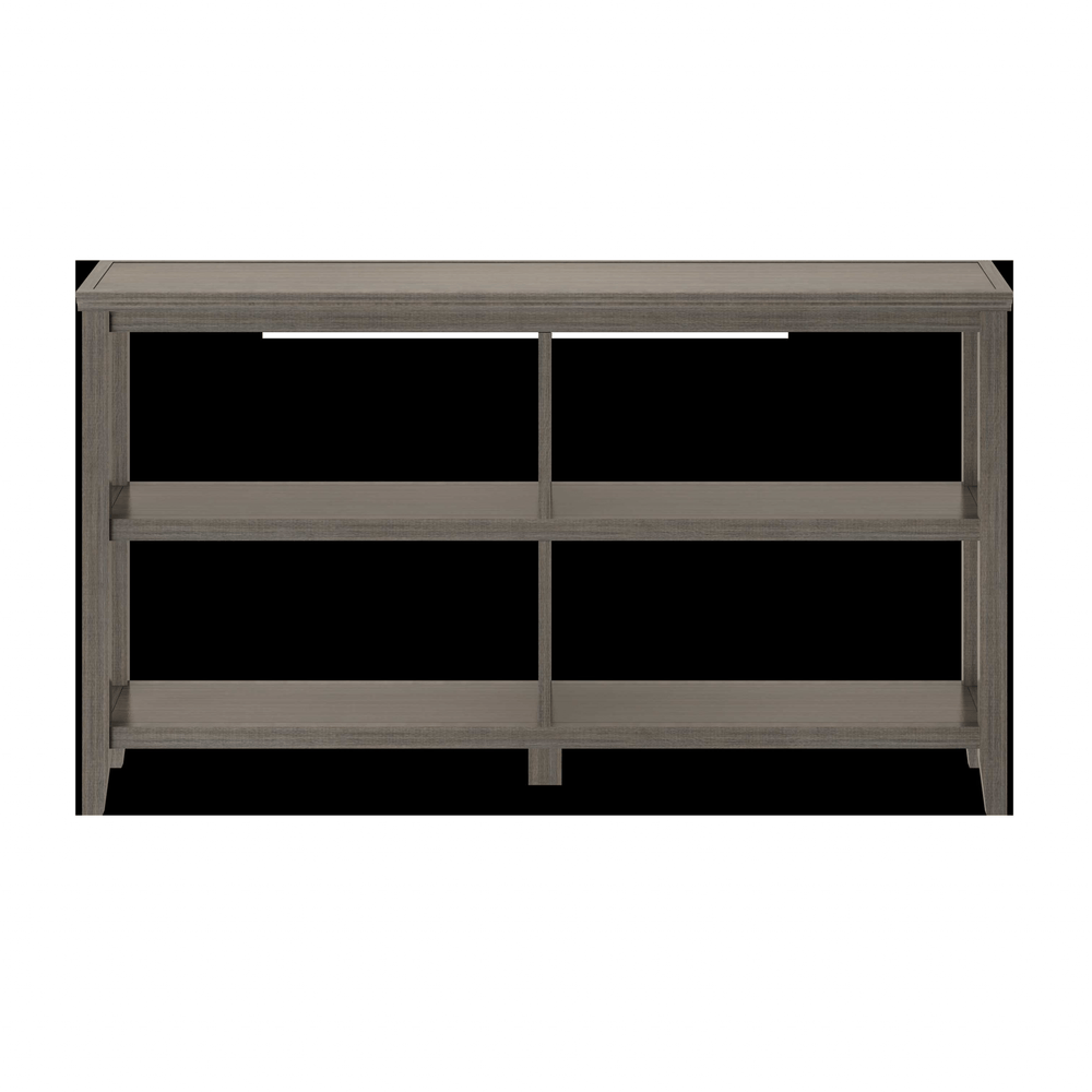 30" Bookcase With 2 Shelves In Washed Grey - Homeroots