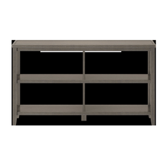 30" Bookcase With 2 Shelves In Washed Grey