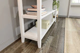 30" White Open Bookcase With Two Shelves - Homeroots - Flyclothing LLC