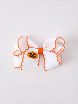 Halloween Pumpkin Bow Hairpin - Rylee Faith Designs - Flyclothing LLC