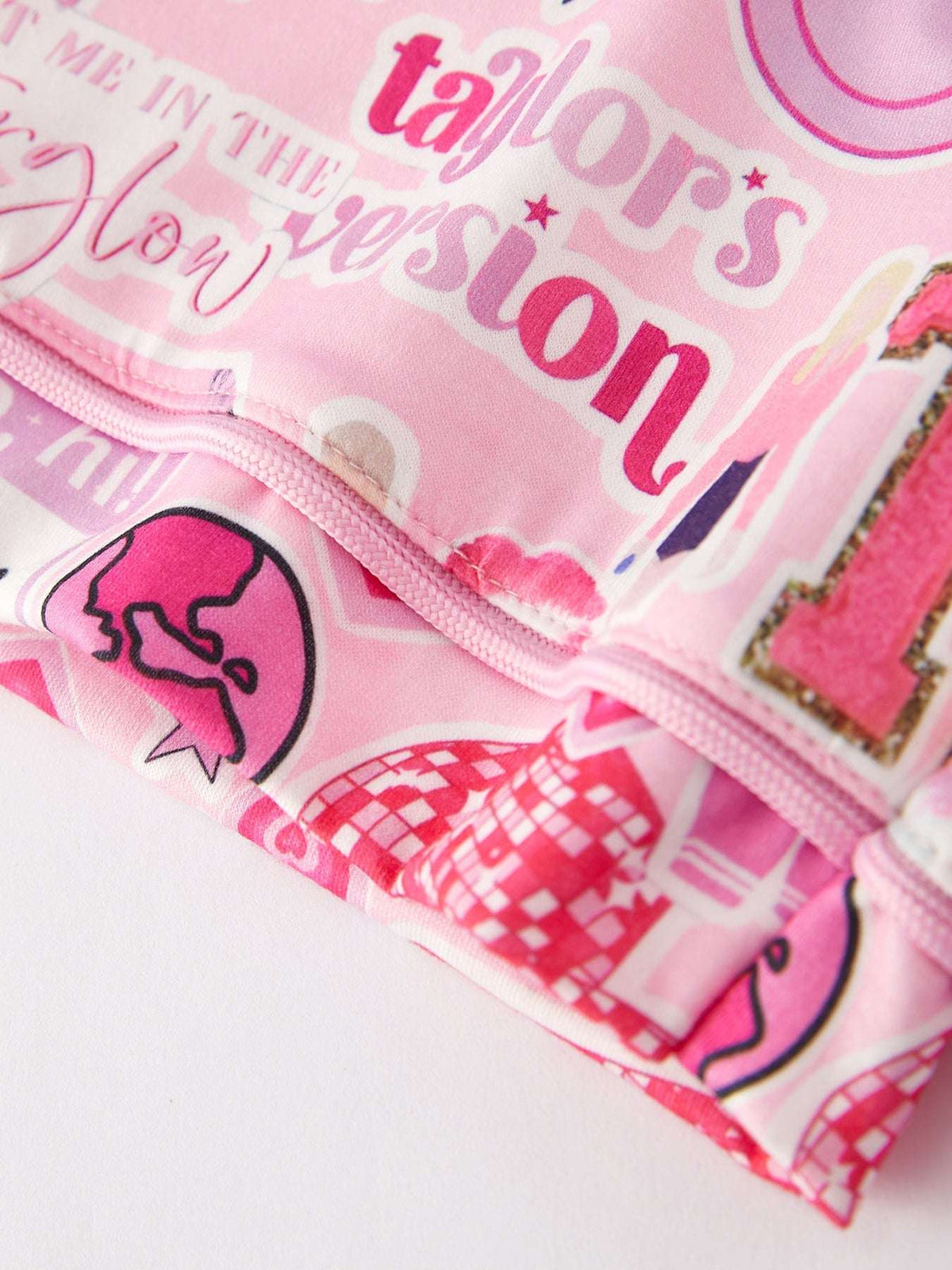 Pink TS Lapel Button Short Sleeve Shorts Pajama Set - Rylee Faith Designs - Flyclothing LLC