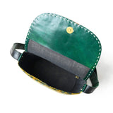 Vibrant Heritage Ajrakh Satchel - Classy Leather Bags - Flyclothing LLC