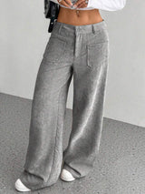 Wide Leg Pants with Pockets - Trendsi - Flyclothing LLC