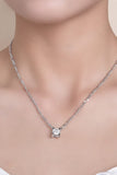 2 Carat Moissanite 925 Sterling Silver Pendant Necklace - Trendsi