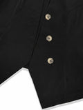 Button Up Surplice Vest - Trendsi