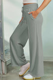 Drawstring Wide Leg Pants with Pockets - Trendsi - Flyclothing LLC